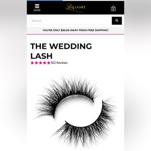 Wedding Lashes for a bride